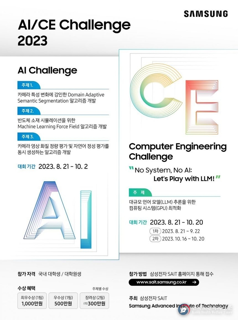 삼성전자 SAIT, ‘인공지능/컴퓨터공학 챌린지 2023’ 개최